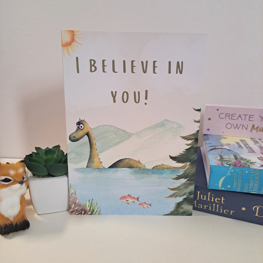 I Believe in You A5 Greeting Card