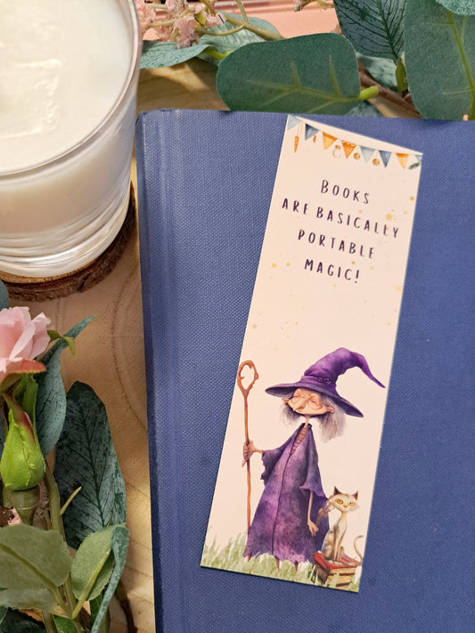 Purple Witch Magical Bookmark