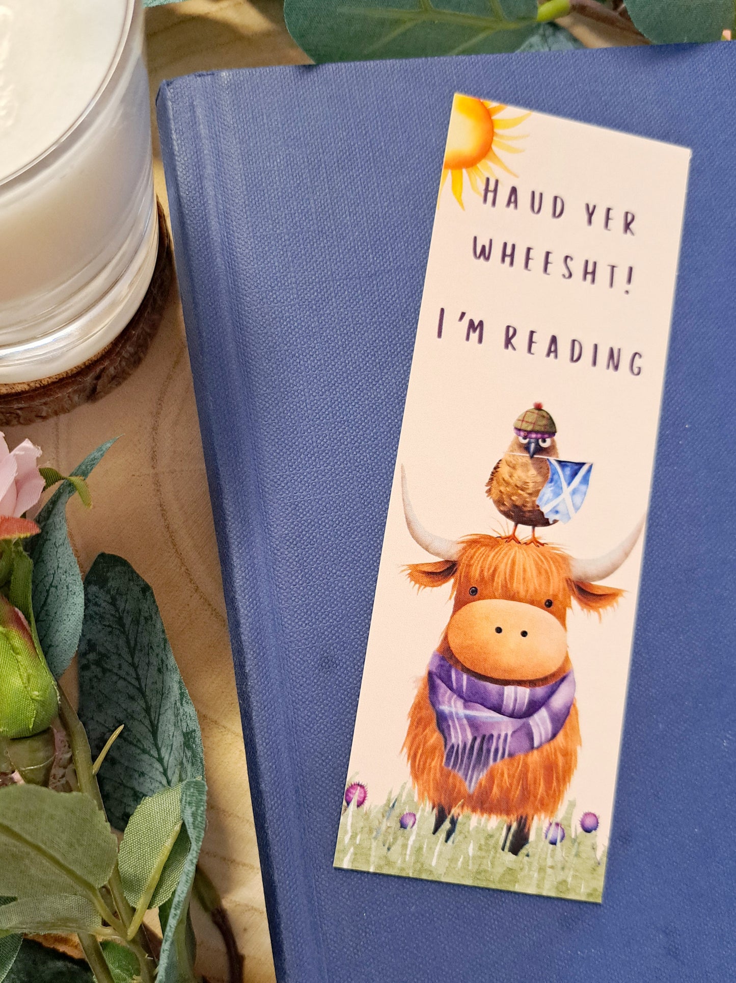 Highland Coo Scottish Bookmark